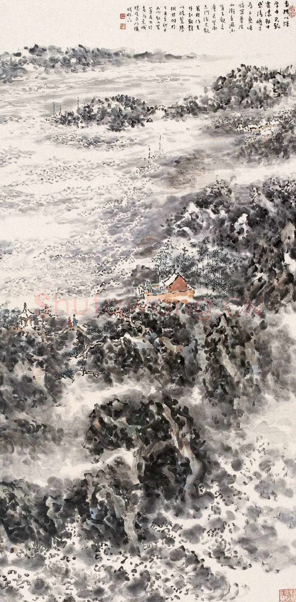 吴蓬·山水