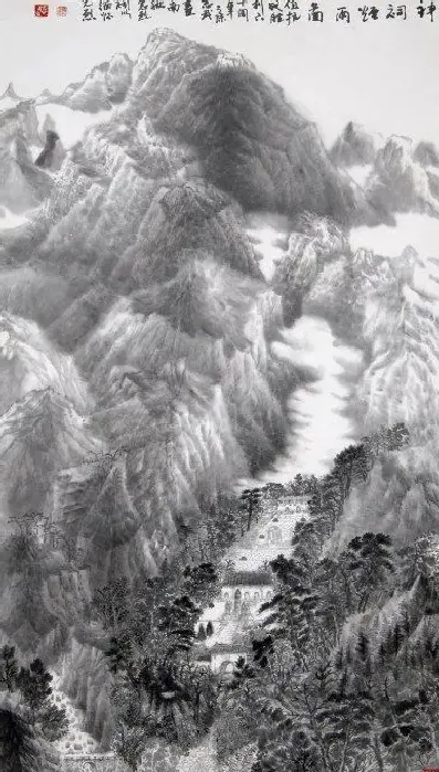 颜志武·神祠烟雨
