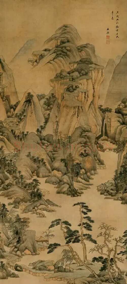 王鉴·远山岗峦图