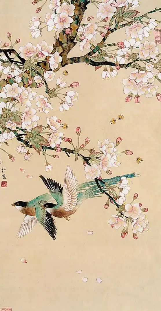 喻继高·樱花飞鹊
