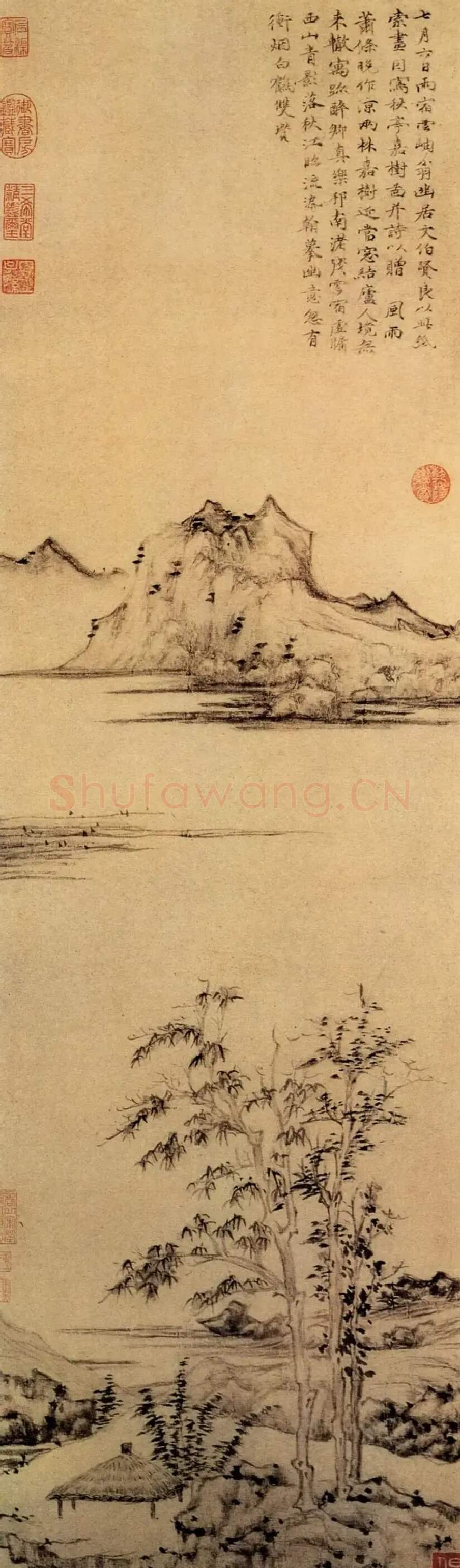 倪瓒·秋亭嘉树图