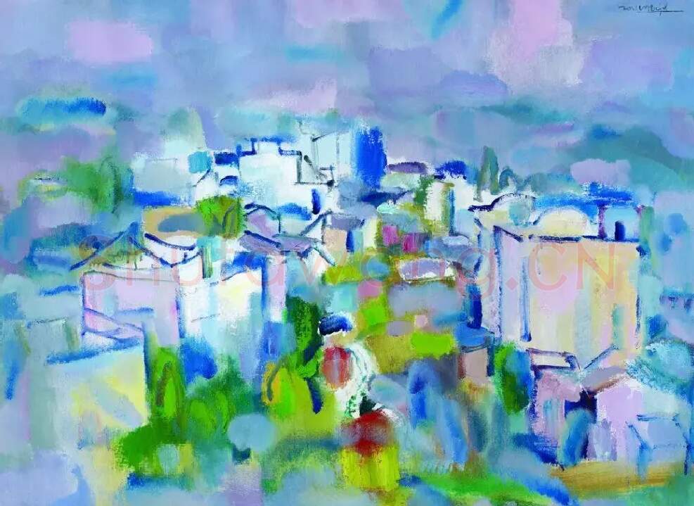 陈钧德·早雾素秋
