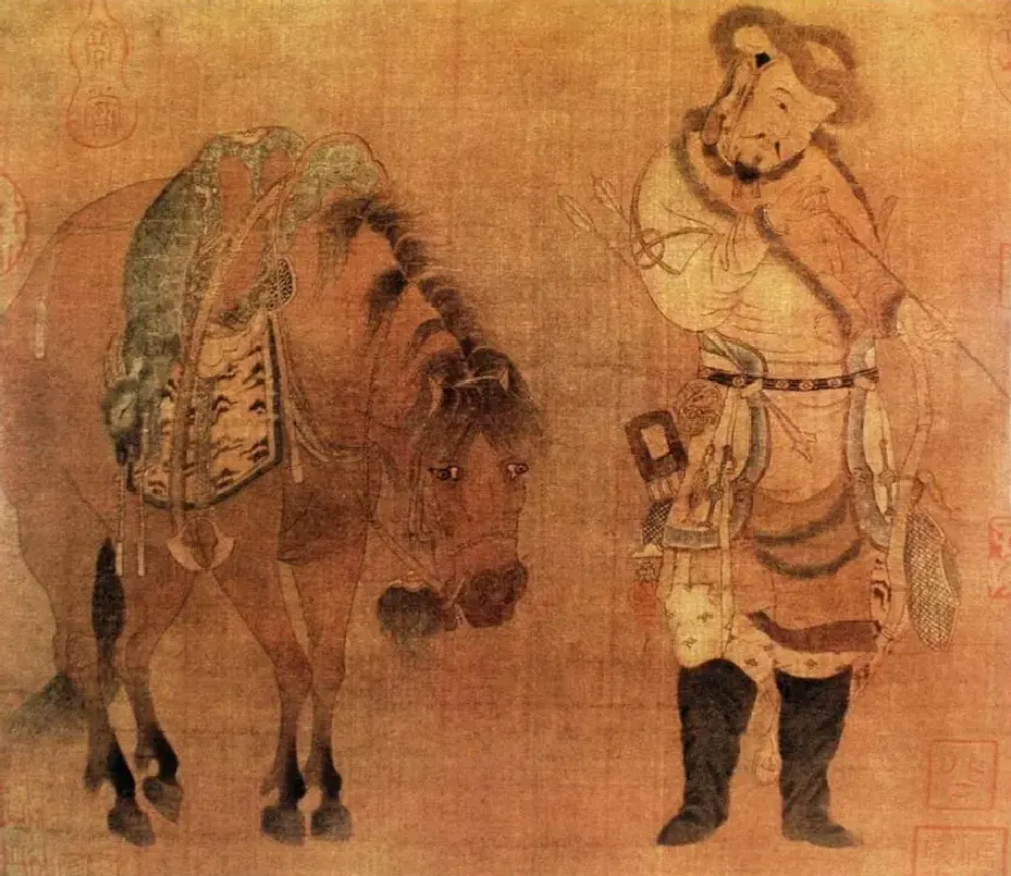 赵伯骕·番骑猎归图