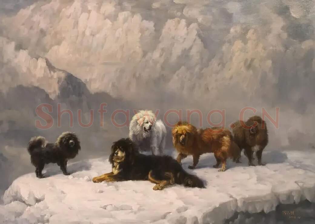 宫六朝·雪山藏獒