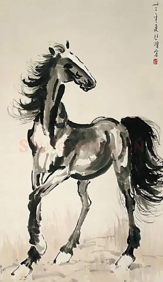 徐悲鸿·立马图