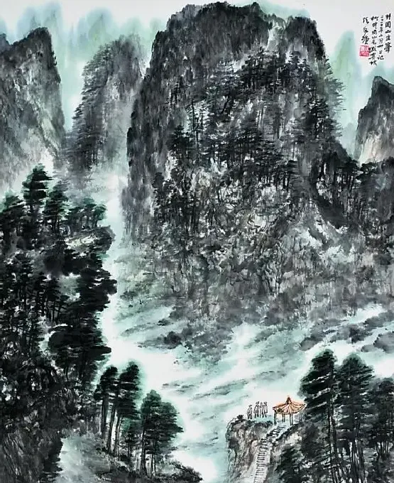 张风塘·井冈山主峰