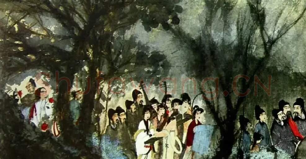 傅抱石·丽人行