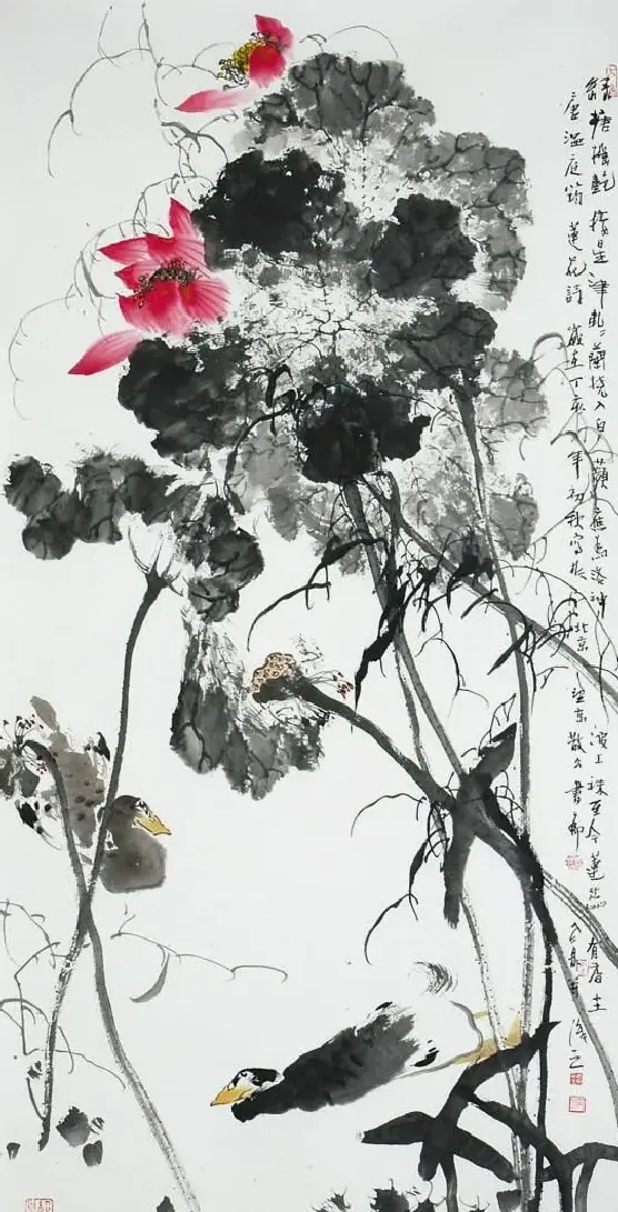 房新泉·荷塘戏水