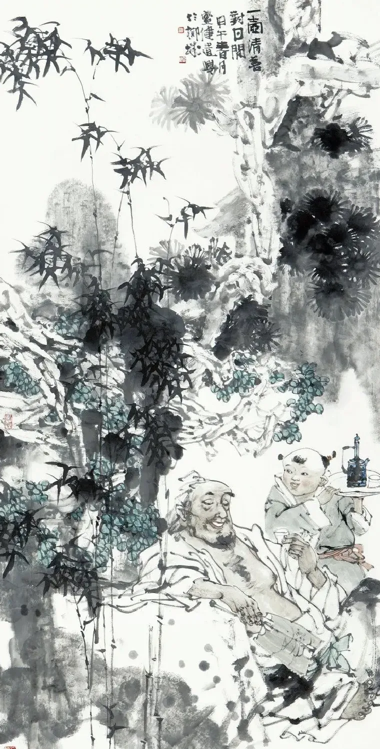 黎盛健·一壶清茗对日闲