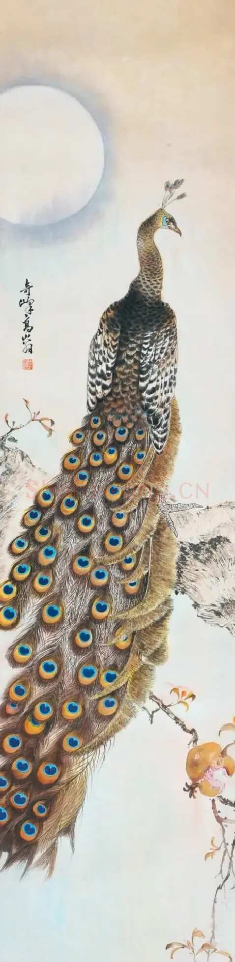 高奇峰·工笔孔雀