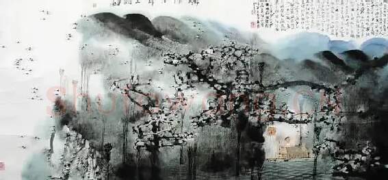 卢禹舜·桃源行诗意图