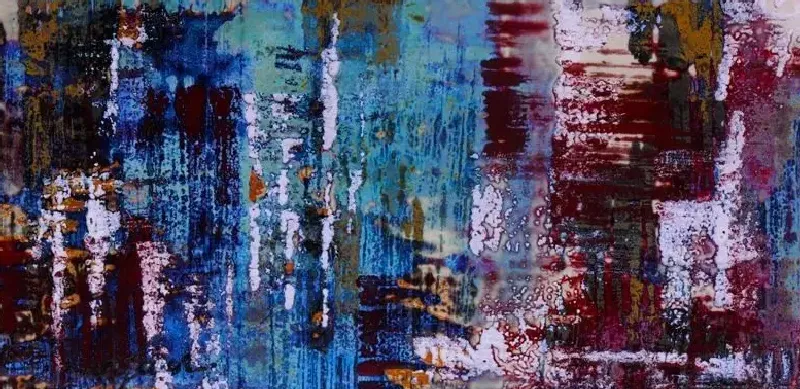 孙发安·孙发安  表现系列之二  高温颜色釉瓷板 80.6CMX40.3CM  2014