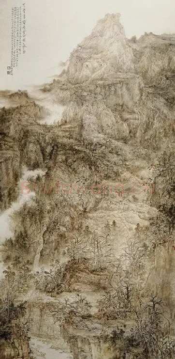黄迪全·《天台多灵秀·空水共氤氲》