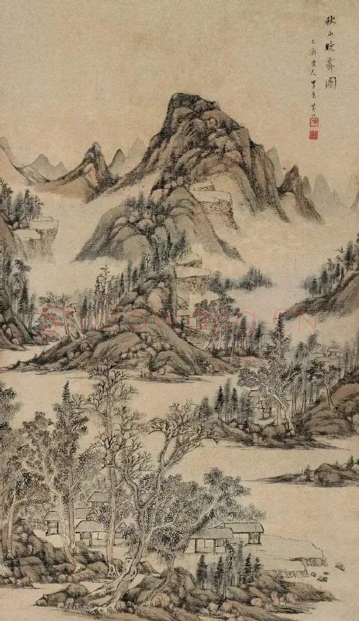 黄均·秋山晚霁图
