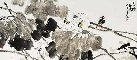 李辉·荷塘宿雨