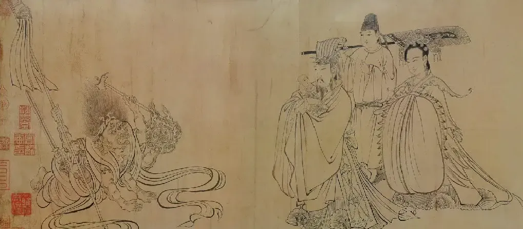 吴道子·天王送子图（局部）
