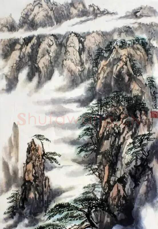 刘弘奇·黄山晴云