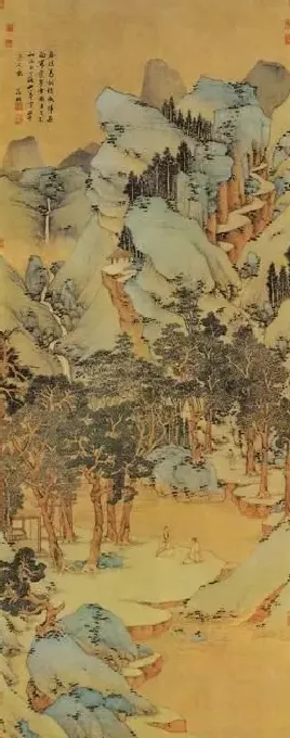 文征明·春深高树图
