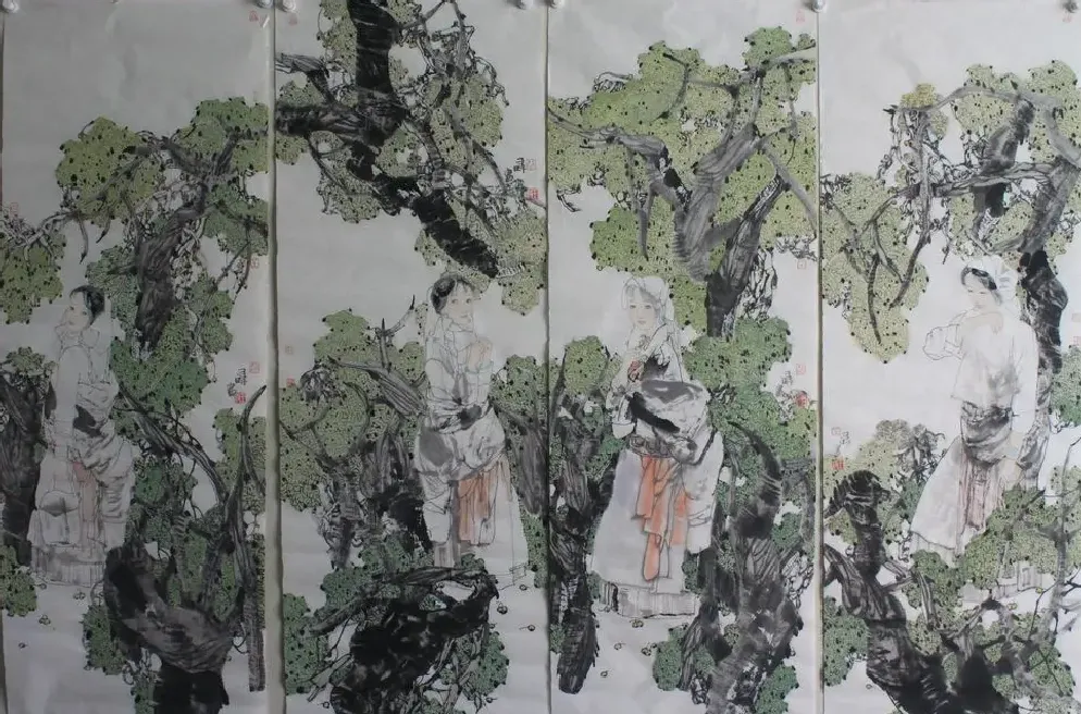 王时·四美图