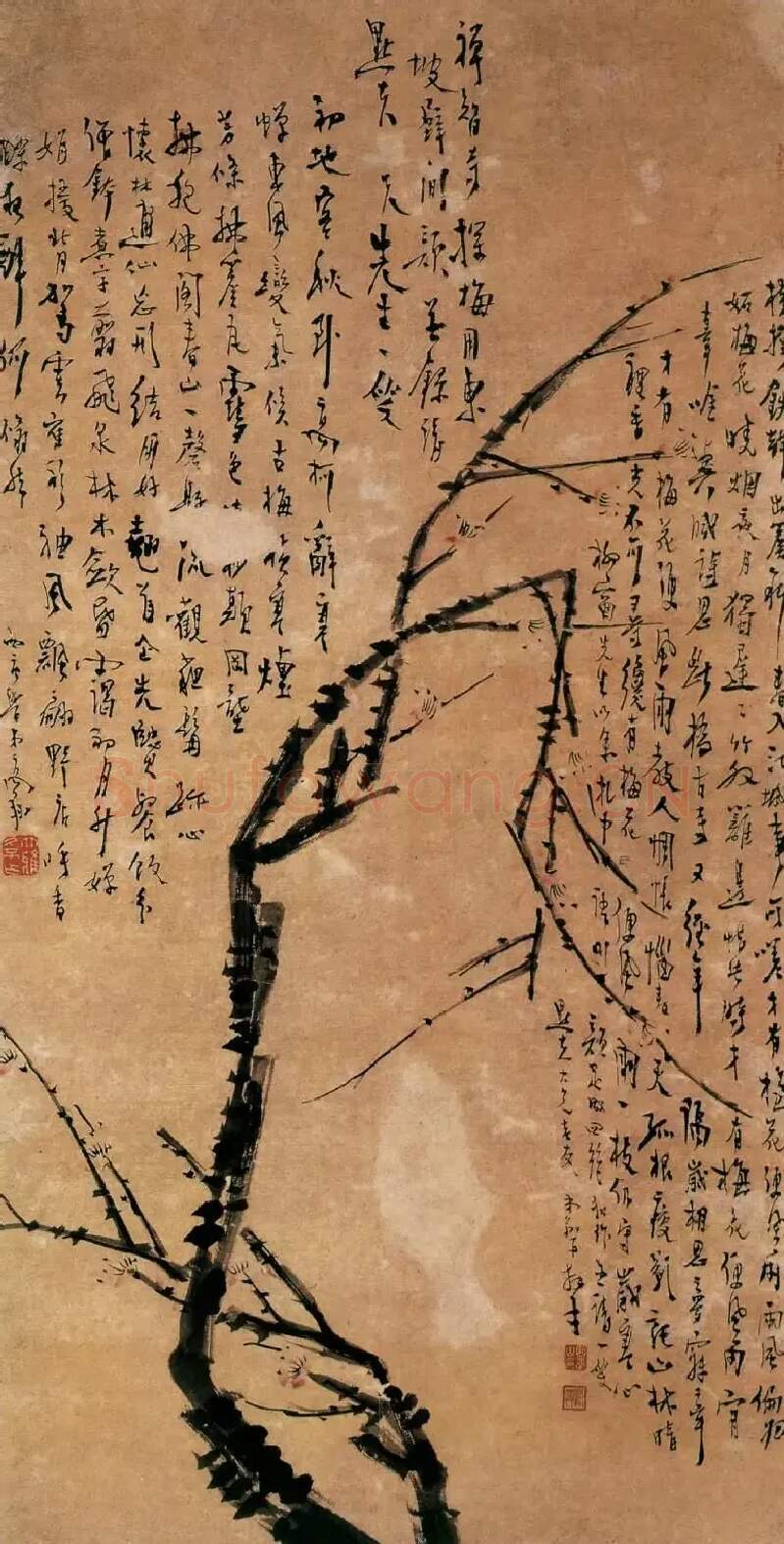 高翔·梅花图