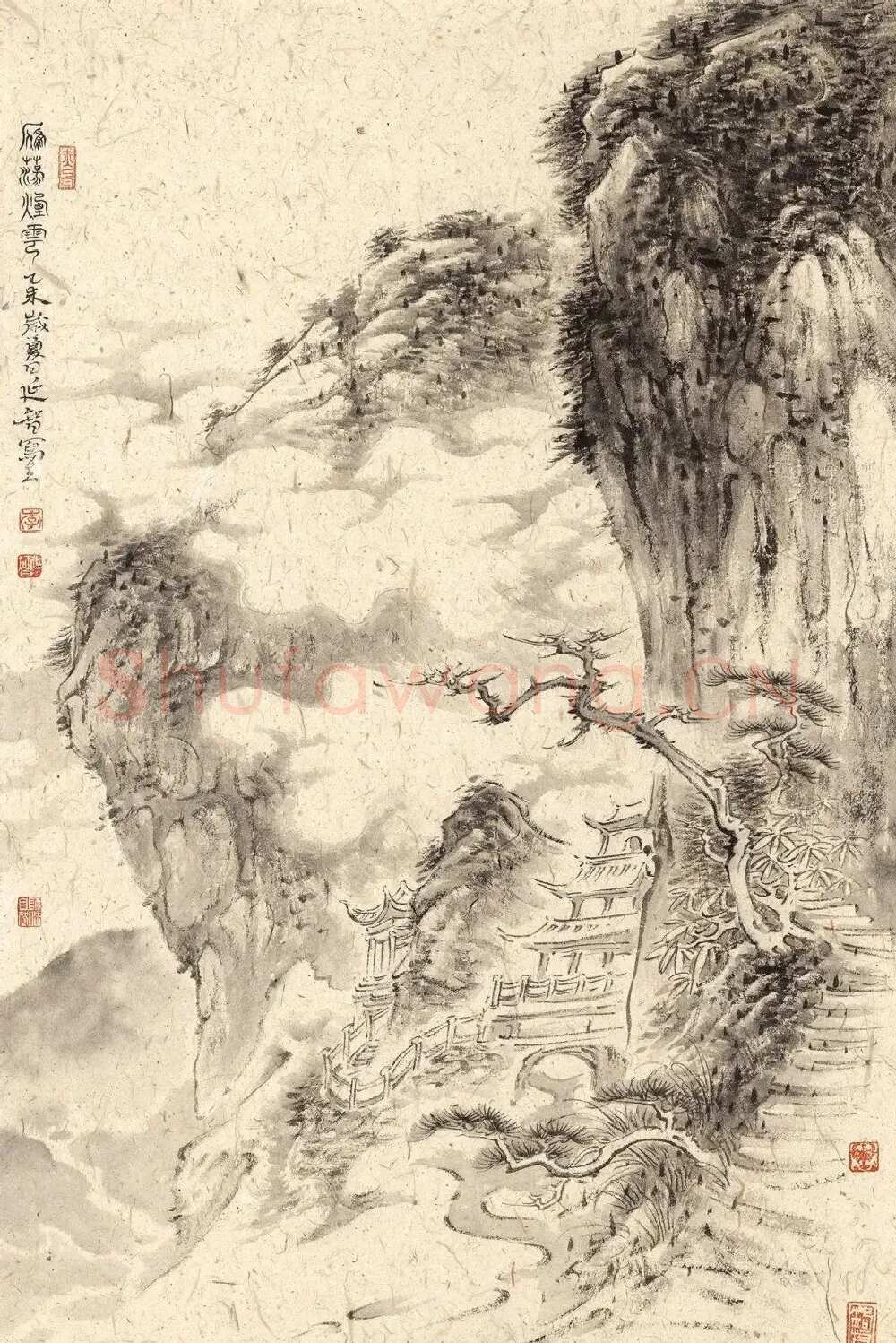 李延智·雁荡山烟云