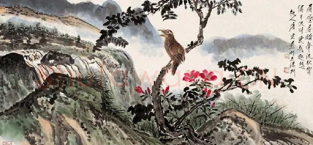 唐云·眉压春娇