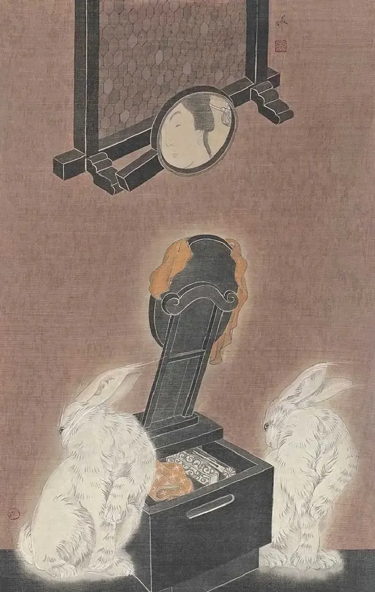王晖·相对论3 73x45cm  绢本设色 2017