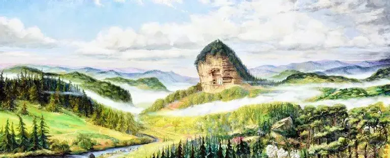 赵保林·《麦积山春色》