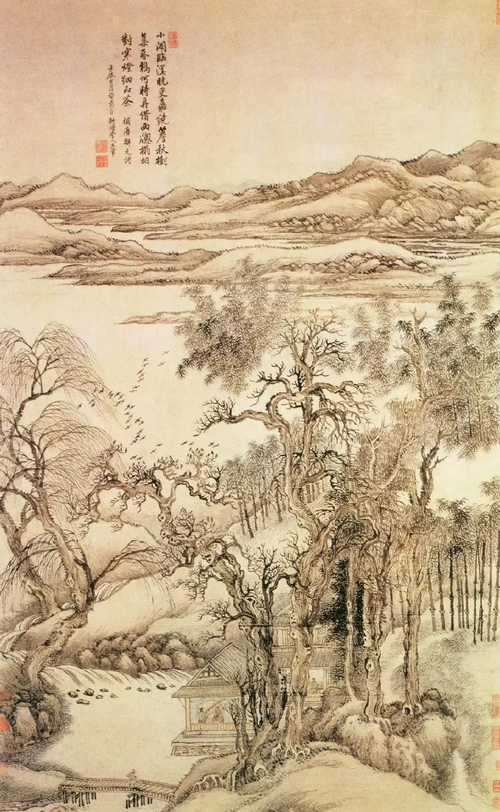 王翚·秋树昏鸦图
