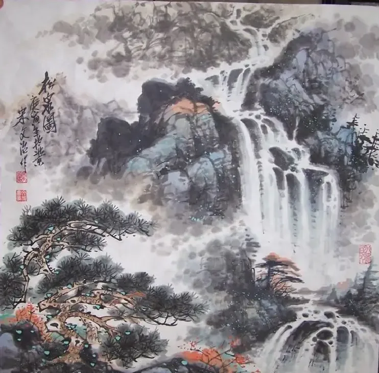 宋文治·山水四尺方斗