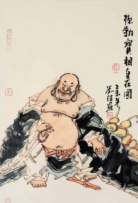 刘佳·弥勒宝相自在图