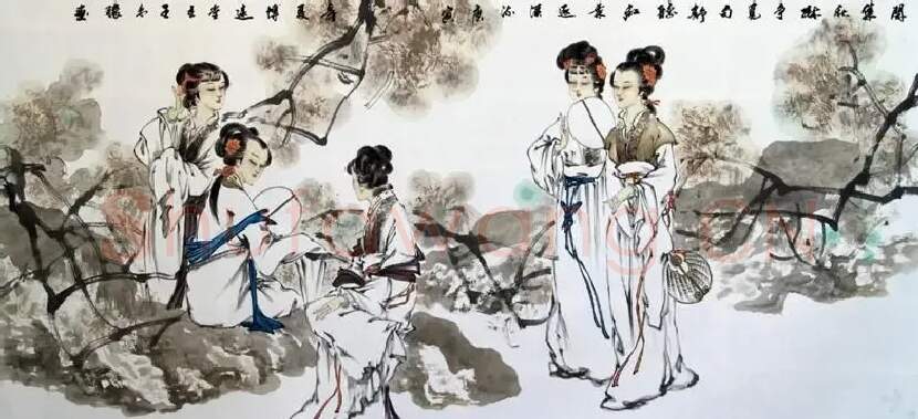 王来胜·仕女图1