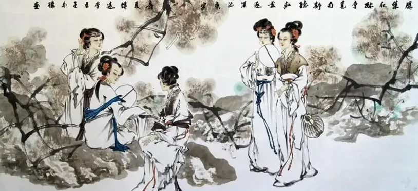 王来胜·仕女图1