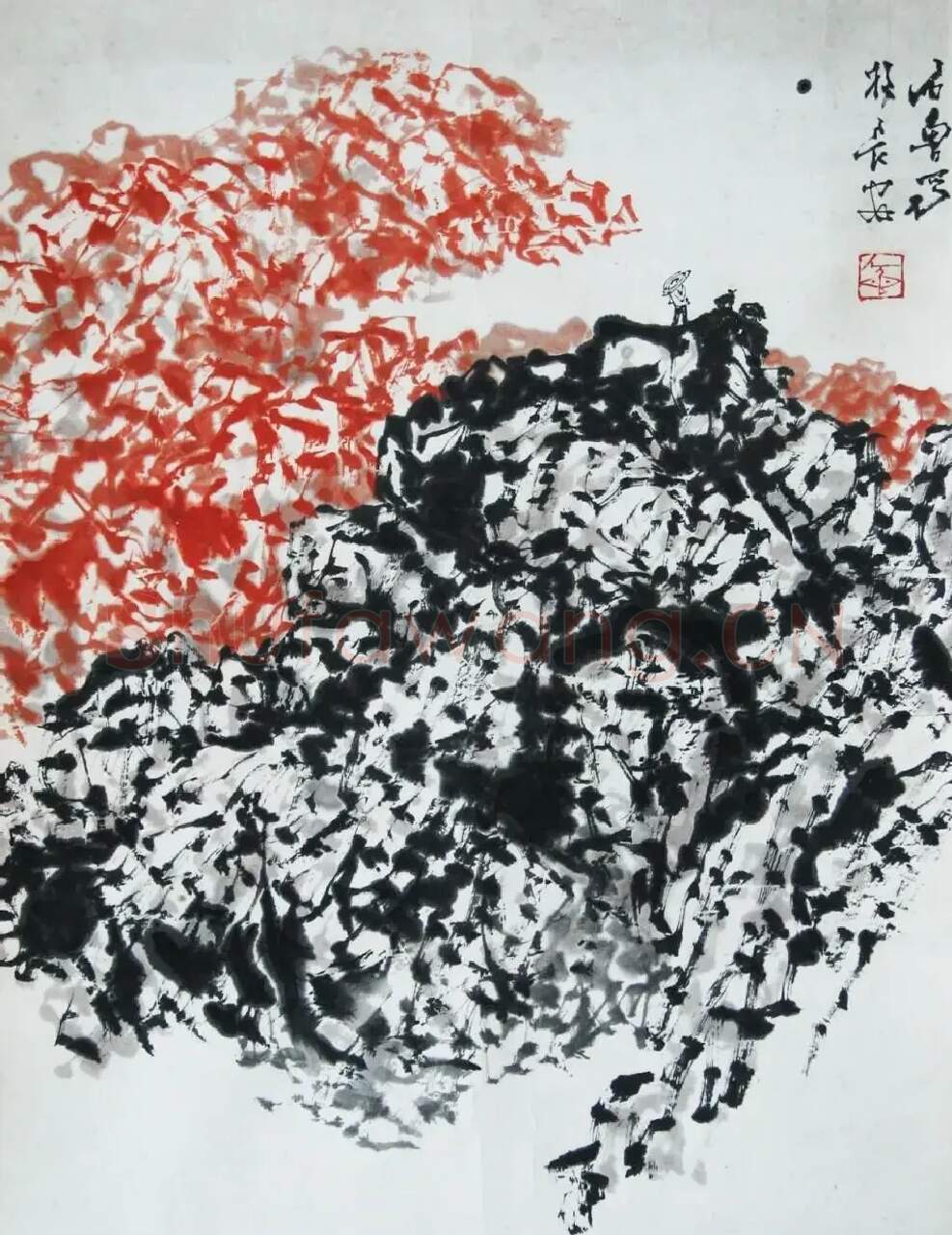 石鲁·陕北高秋