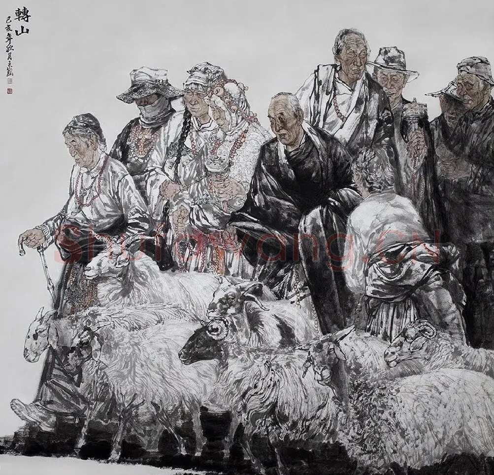 王巍·转山200×200cm