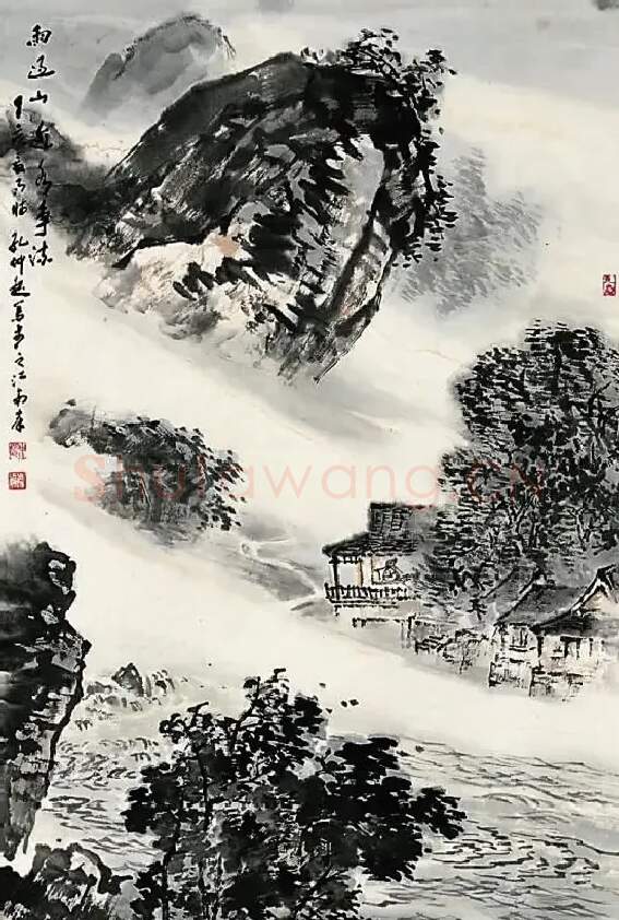 孔仲起·雨过山近水争流