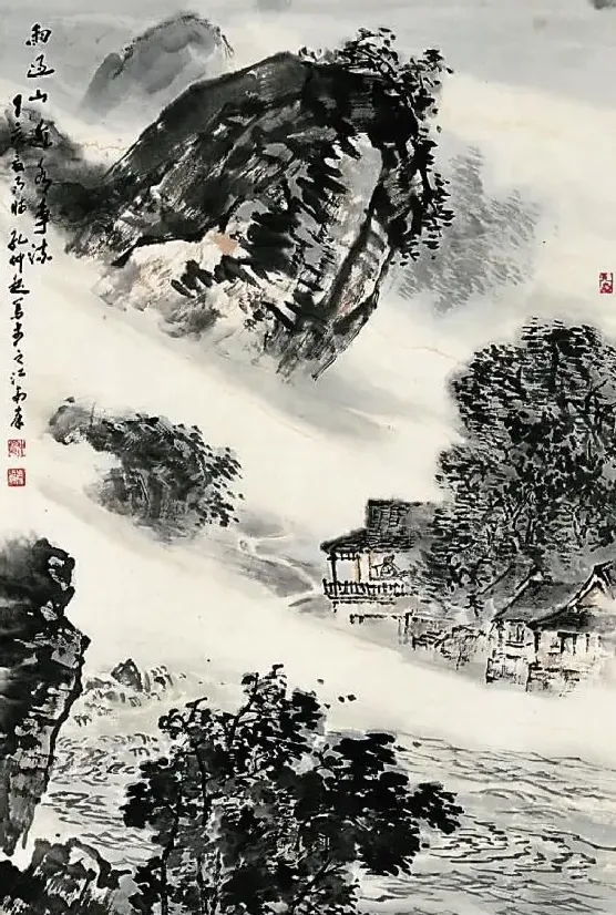 孔仲起·雨过山近水争流