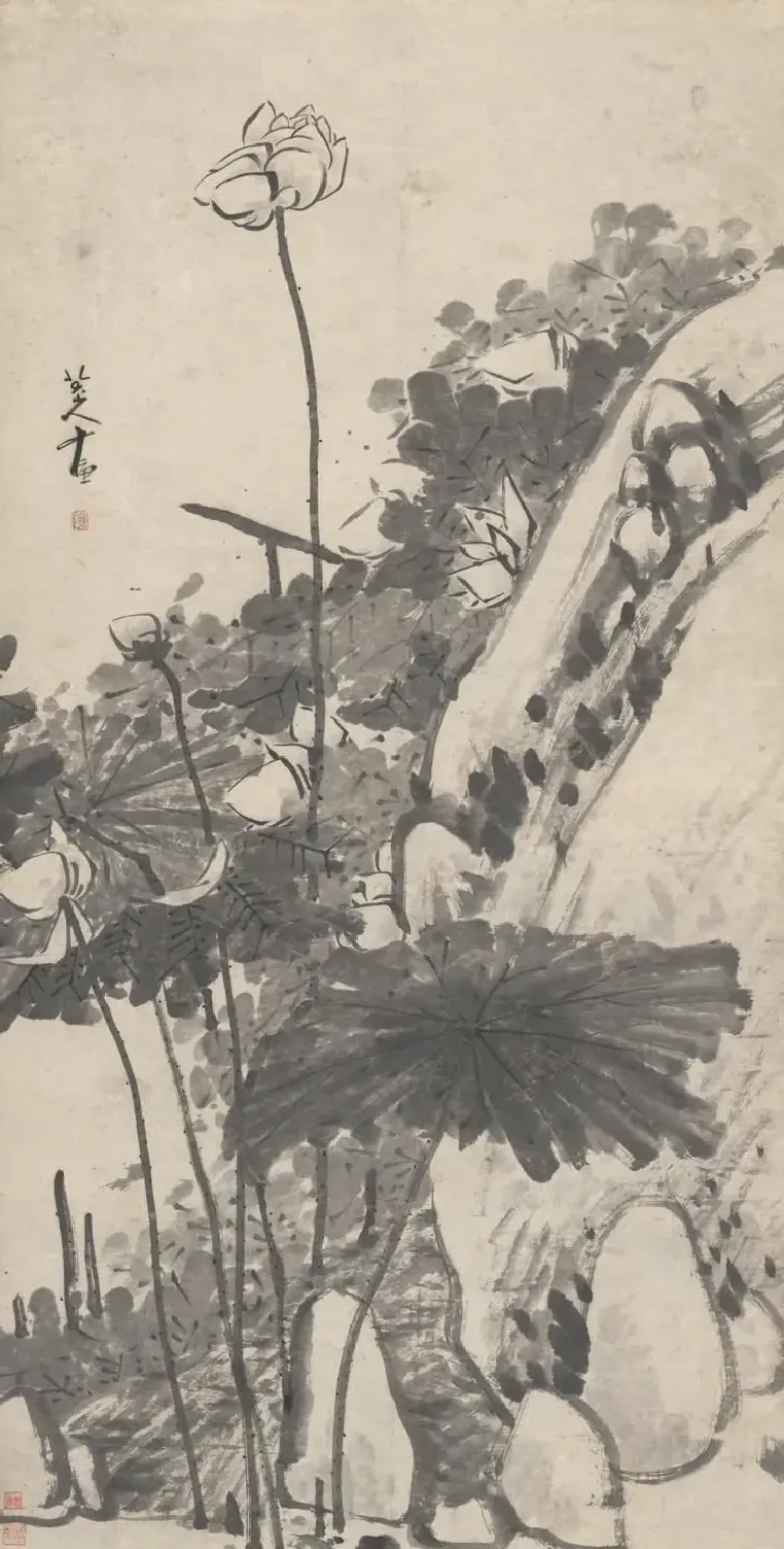 八大山人·墨荷图