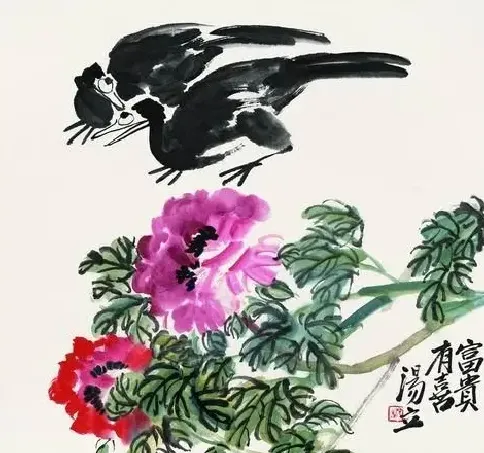 汤立·花鸟