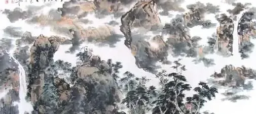 刘强·四尺山水横批1