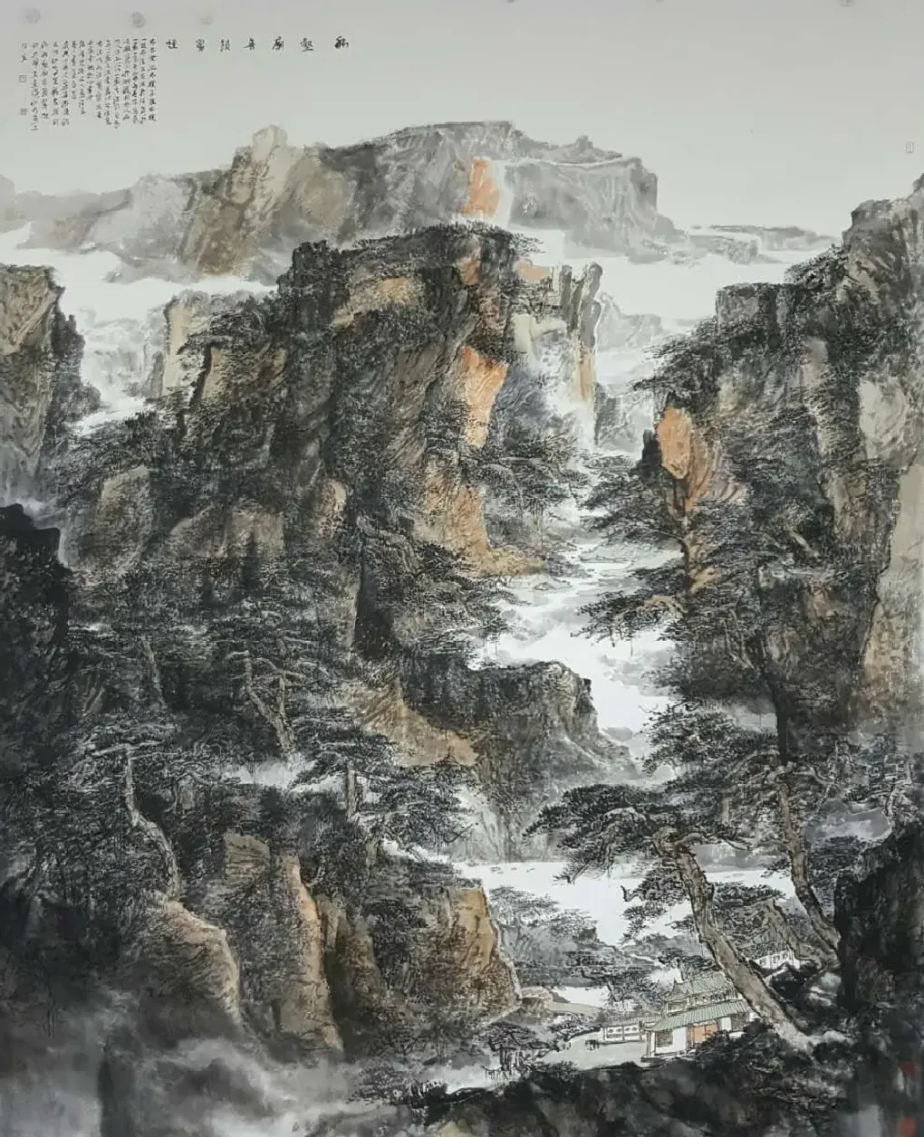 孙涛·丘壑庙音锁翠烟