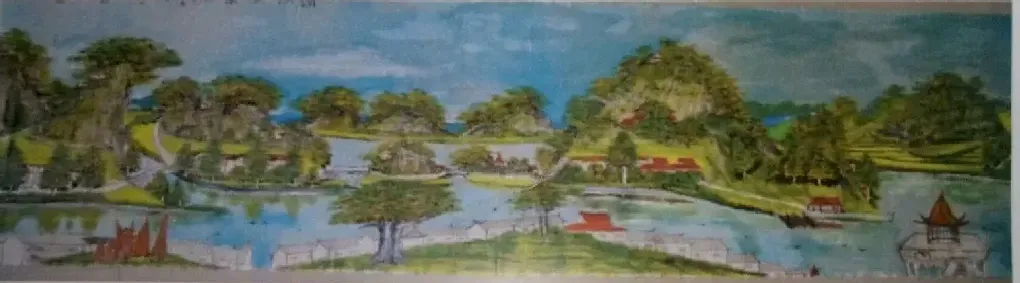 杨世相·杨世相丙烯大型布画《清湖美景》