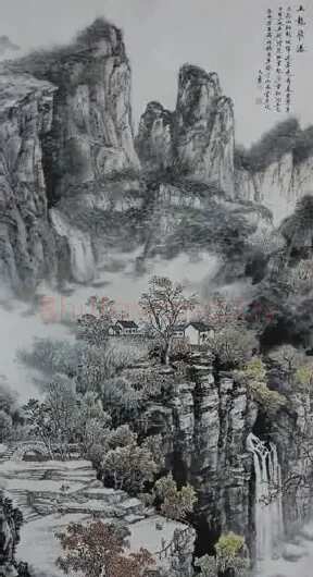 杨玉象·五龙飞瀑