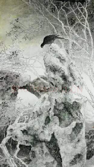 沈保良·寒林霜影