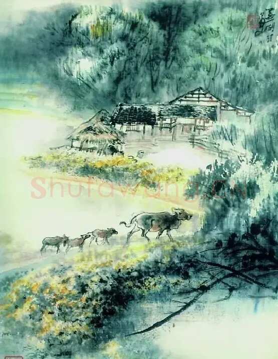 蔡鹤汀·牧归图