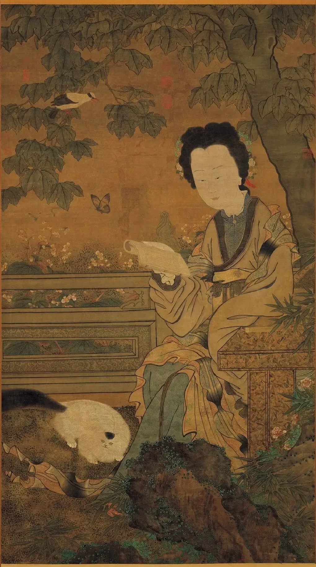 周文矩·仕女图轴