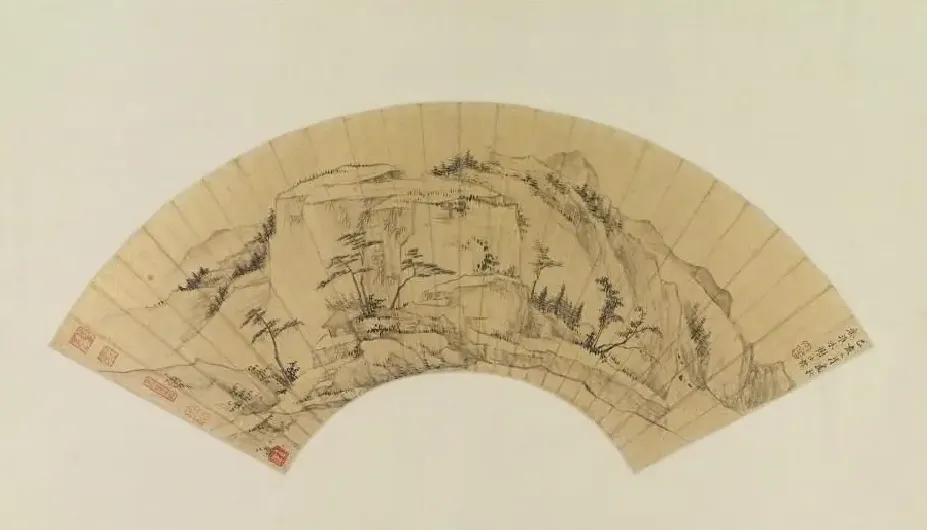 查士标·山水图扇面