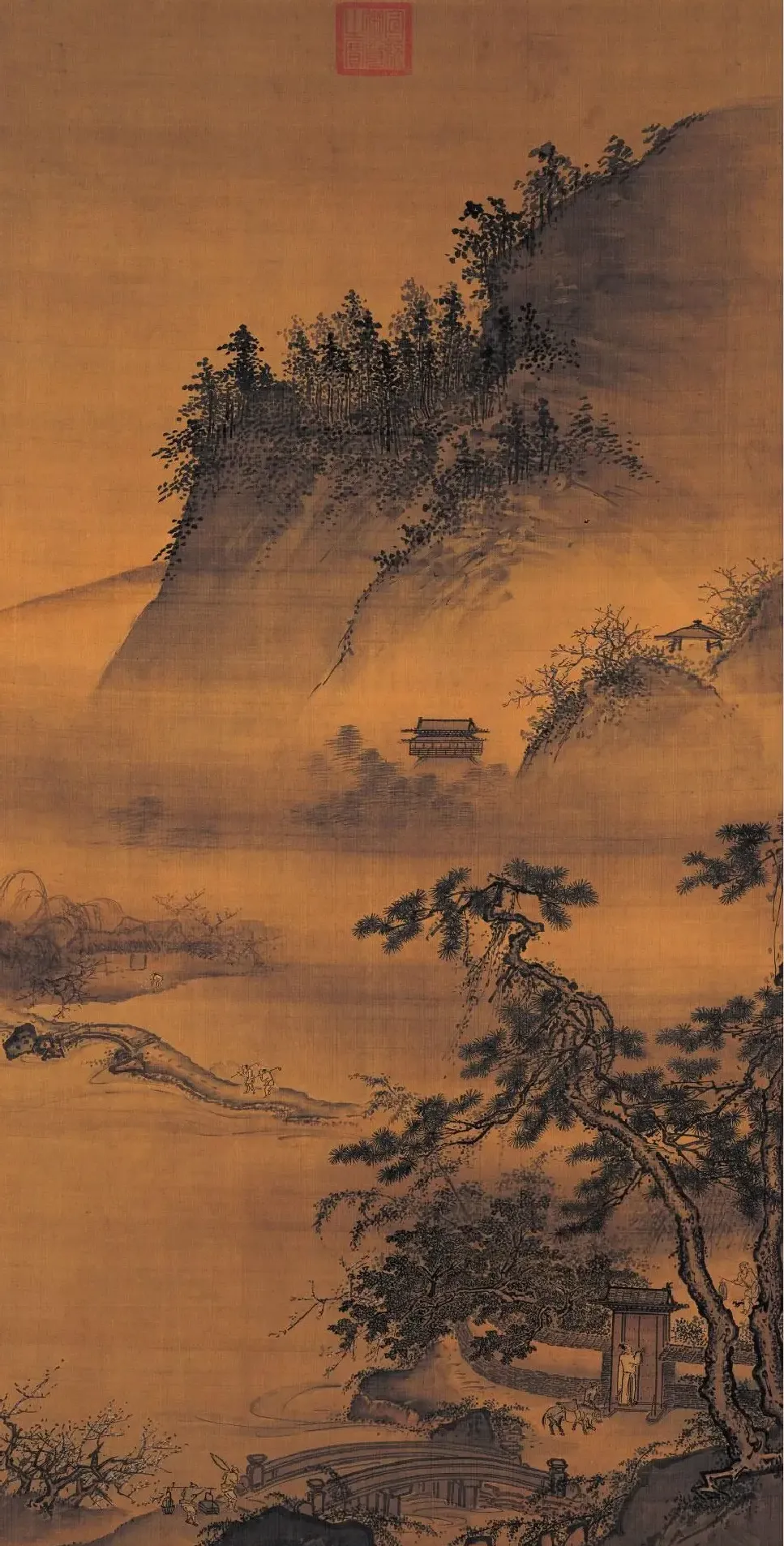 戴文进·春游晚归
