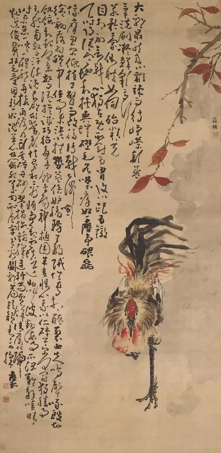 黄慎·雄鸡图
