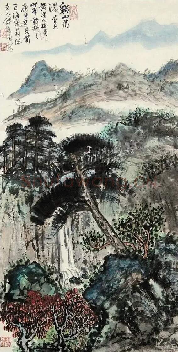 钱镜塘·山水轴